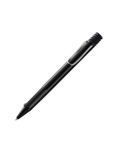 LAMY BOLÍGRAFO SAFARI BLACK 219M PUNTA MEDIA TINTA AZUL RECARGABLE COLOR NEGRO EN ESTUCHE