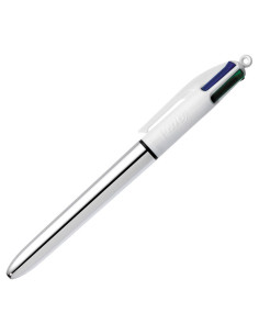 BOLÍGRAFO BIC 4 COLORES SILVER SHINE