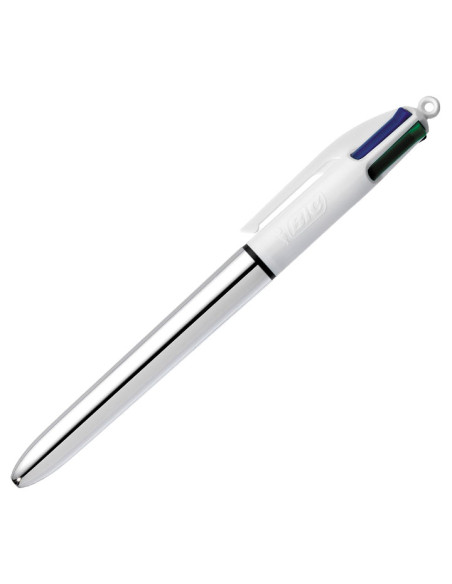 BOLÍGRAFO BIC 4 COLORES SILVER SHINE