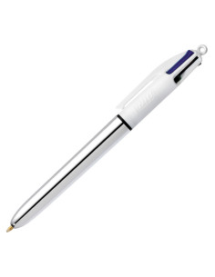 BOLÍGRAFO BIC 4 COLORES SILVER SHINE 2