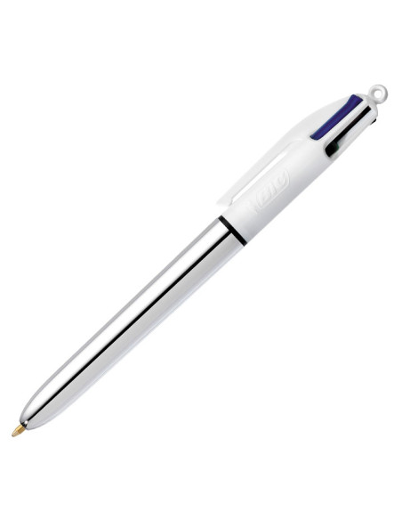 BOLÍGRAFO BIC 4 COLORES SILVER SHINE