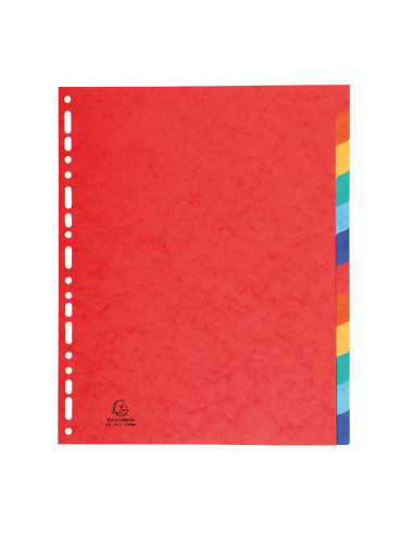 SEPARADORES EXACOMPTA PREMIUM 10 POSICIONES A4