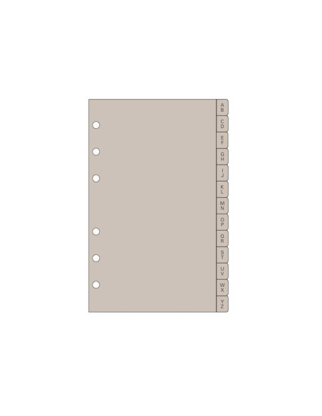 ACCESORIO AGENDA FINOCAM ÍNDICE ALFABÉTICO A-Z R464