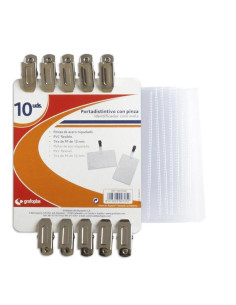 BOLSA 10 PORTADISTINTIVOS GRAFOPLAS CON PINZA