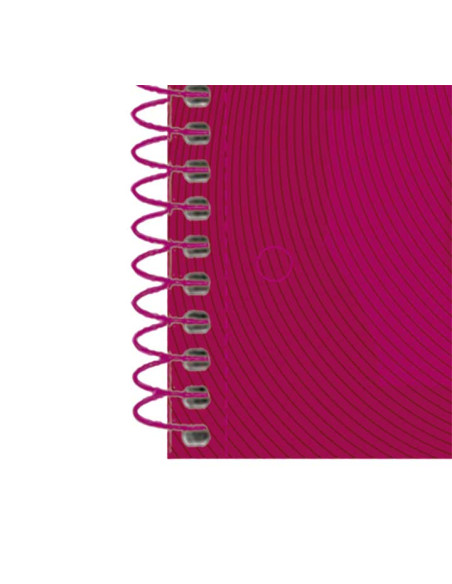 BLOC OXFORD SCHOOL EUBOOK 1 TOUCH microtapa EXTRA A4 80h CUADRIC5x5 90g FRAMBUESA