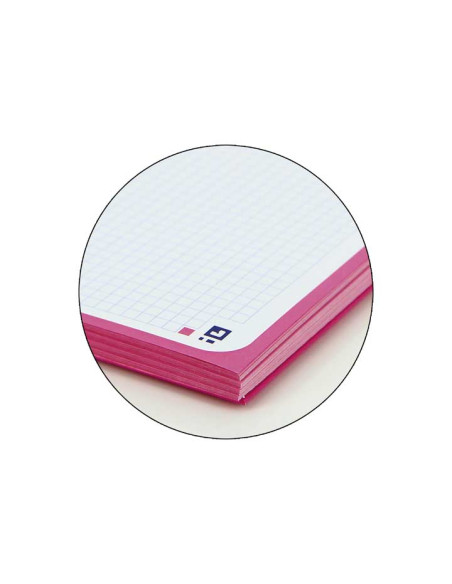 BLOC OXFORD SCHOOL EUBOOK 1 TOUCH microtapa EXTRA A4 80h CUADRIC5x5 90g FRAMBUESA
