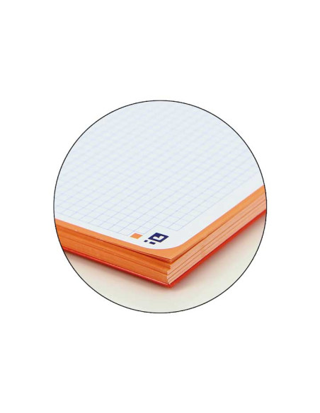 BLOC OXFORD SCHOOL EUBOOK 1 TOUCH microtapa EXTRA A4 80h CUADRIC5x5 90g CORAL