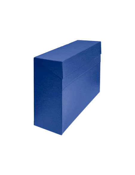 MARIOLA CAJA DE TRANSFERENCIA A4 CARTÓN FORRADO CON TELA GELTEX AZUL