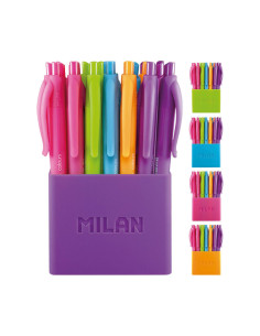 MILAN BOLIGRAFO P1 TOUCH COLOURS SURTIDOS BOTE 24 UD