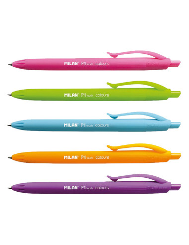 MILAN BOLIGRAFO P1 TOUCH COLOURS SURTIDOS BOTE 24 UD