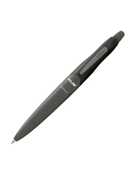 BOLIGRAFO MILAN RETRACTIL CAPSULE BALLPEN NEGRO