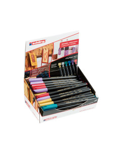 EXPOSITOR 50 ROTULADORES EDDING 1200 METÁLICOS