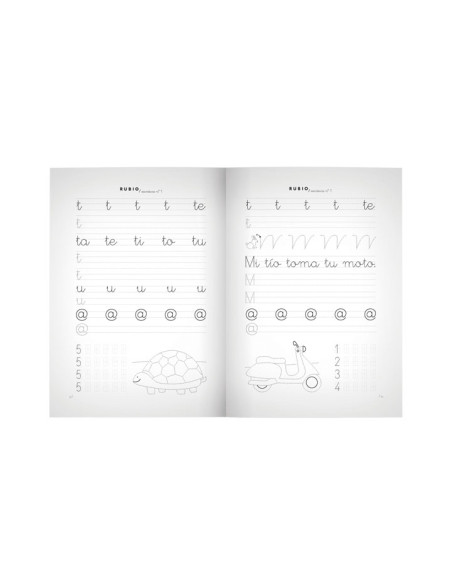 PACK 10 CUADERNOS RUBIO ESCRITURA PRIMARIA 1