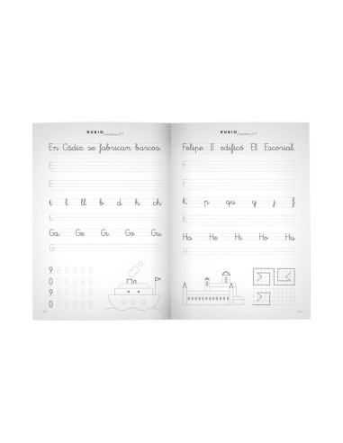 PACK 10 CUADERNOS RUBIO ESCRITURA PRIMARIA 5