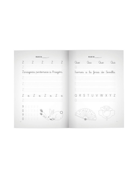 PACK 10 CUADERNOS RUBIO ESCRITURA PRIMARIA 7