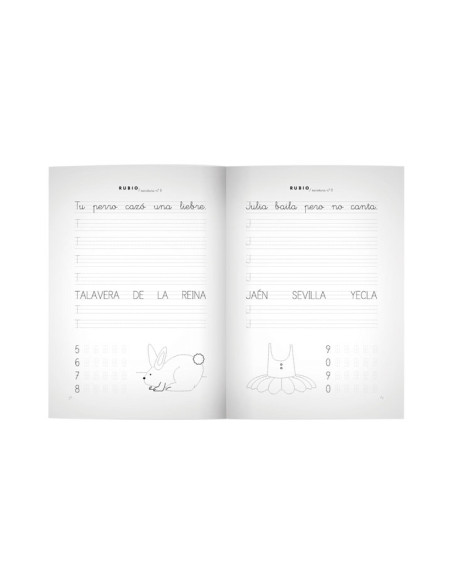 PACK 10 CUADERNOS RUBIO ESCRITURA PRIMARIA 8