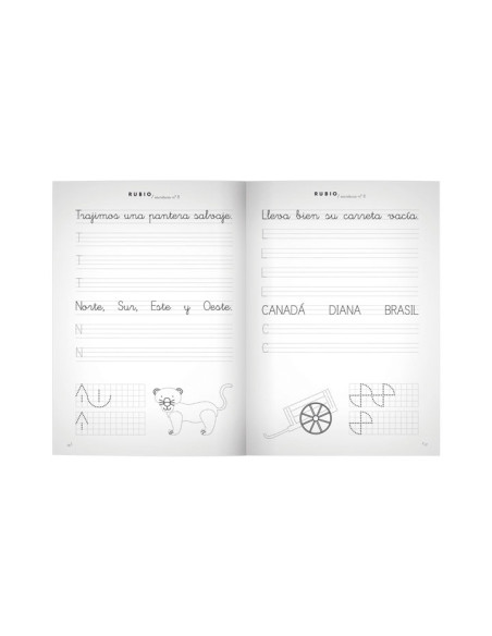 PACK 10 CUADERNOS RUBIO ESCRITURA PRIMARIA 8