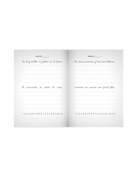 PACK 10 CUADERNOS RUBIO ESCRITURA PRIMARIA 11