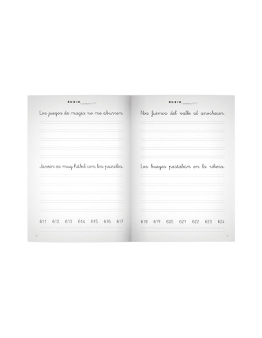 PACK 10 CUADERNOS RUBIO ESCRITURA PRIMARIA 11