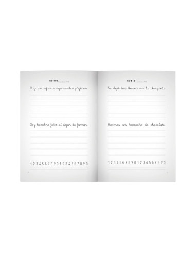 PACK 10 CUADERNOS RUBIO ESCRITURA PRIMARIA 12