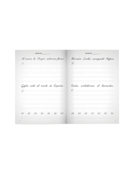 PACK 10 CUADERNOS RUBIO ESCRITURA PRIMARIA 13