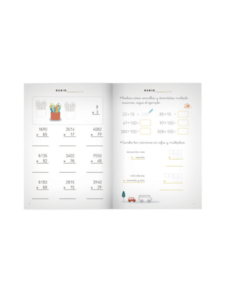 PACK 10 CUADERNOS RUBIO OPERACIONES P3A
