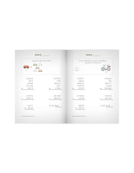 PACK 10 CUADERNOS RUBIO OPERACIONES P5