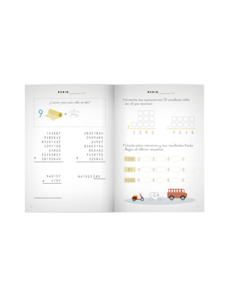 PACK 10 CUADERNOS RUBIO OPERACIONES P5A