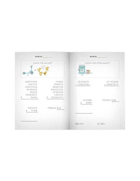 PACK 10 CUADERNOS RUBIO OPERACIONES P5A