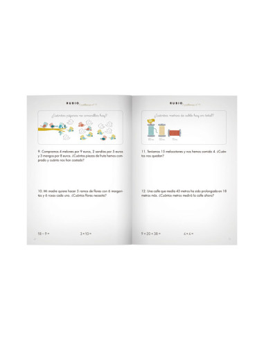 PACK 10 CUADERNOS RUBIO PROBLEMAS P11