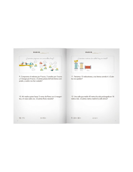 PACK 10 CUADERNOS RUBIO PROBLEMAS P11