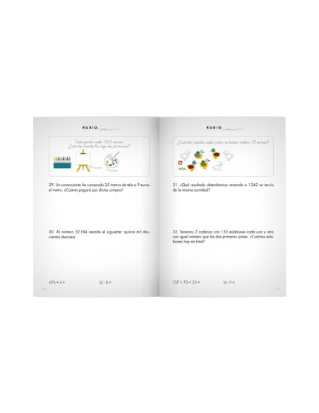 PACK 10 CUADERNOS RUBIO PROBLEMAS P14