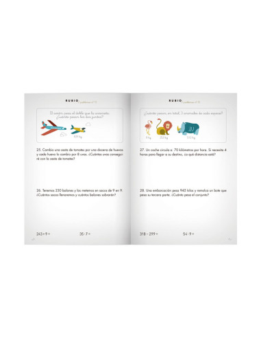 PACK 10 CUADERNOS RUBIO PROBLEMAS P15