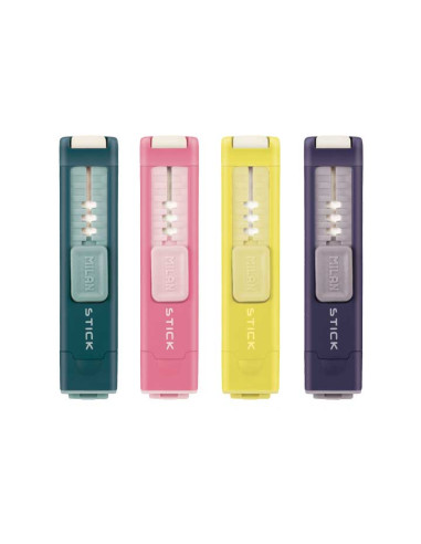 MILAN AFILABORRA STICK COLORES SURTIDOS PASTEL CAJA EXPOSITORA 16 UD