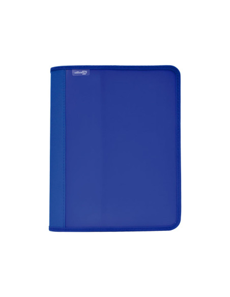 CARPETA PORTADOCUMENTOS OFFICE BOX ZIPPER SUPRA con CREMALLERA 360x280mm 4 anillas 25mm