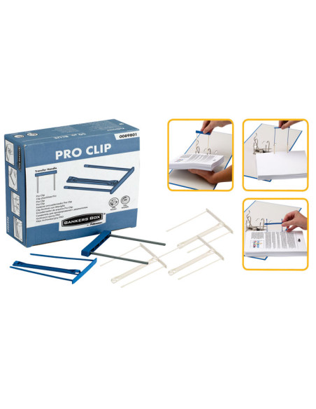 FELLOWES 100 FASTENERS DE PLÁSTICO PRO CLIP BLANCO 100MM