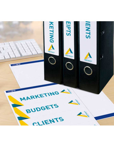 PACK 25h ETIQUETAS AVERY PARA ARCHIVADOR 61x192mm