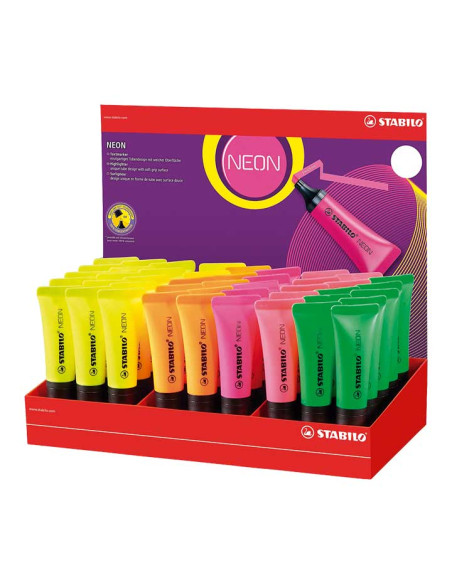 EXPOSITOR 45 u FLUORESCENTES STABILO NEÓN
