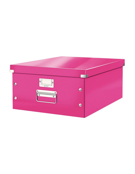 CAJA PARA ALMACENAMIENTO LEITZ CLICK&STORE GRANDE 369x200x484 mm FUCSIA