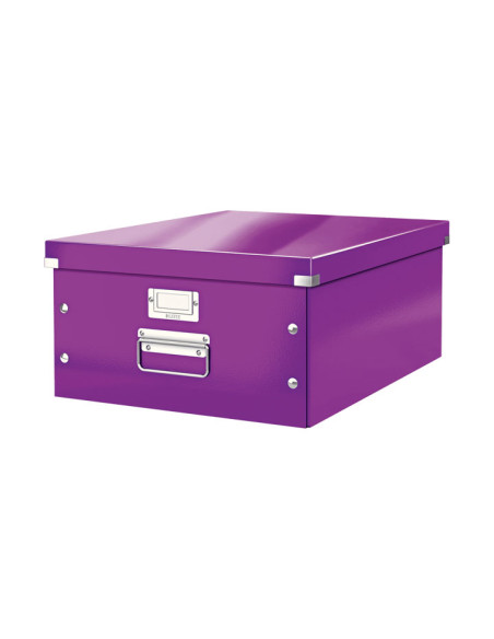 CAJA PARA ALMACENAMIENTO LEITZ CLICK&STORE GRANDE 369x200x484 mm VIOLETA