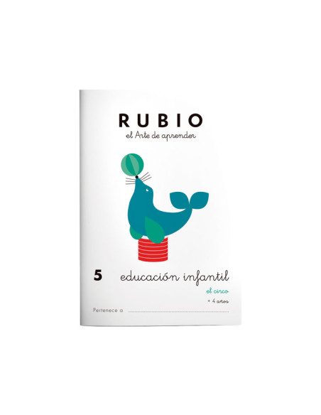PACK 10 CUADERNOS RUBIO EDUCACIÓN INFANTIL PR5