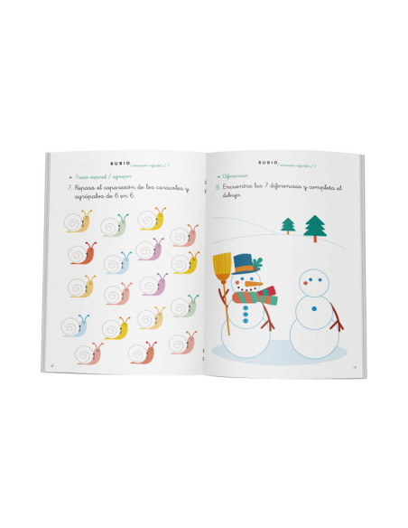 PACK 10 CUADERNOS RUBIO EDUCACIÓN INFANTIL PR7