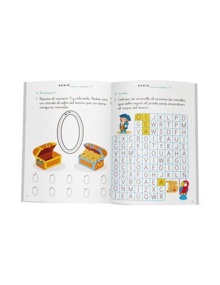 PACK 10 CUADERNOS RUBIO EDUCACIÓN INFANTIL PR10