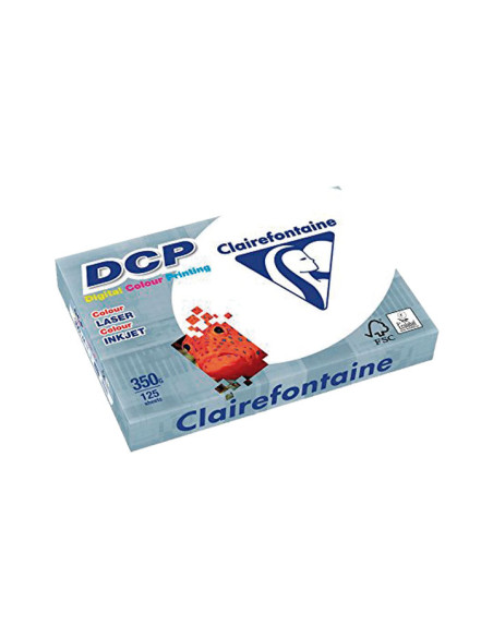 PAQUETE 125h PAPEL CLAIREFONTAINE DCP 350gr A4