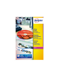 CAJA 40h ETIQUETAS AVERY GLOSSY