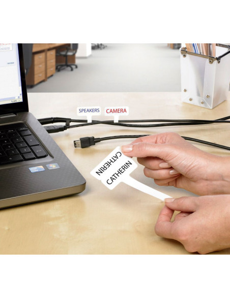 ETIQUETAS ADHIMPRAVERY A4 IDENTIFICACION de CABLES LASER CAJA 20h 110x49 mm 200 udsL7951