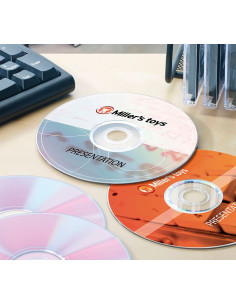 CAJA 25h ETIQUETAS AVERY PARA CD LÁSER Ø117 mm 2