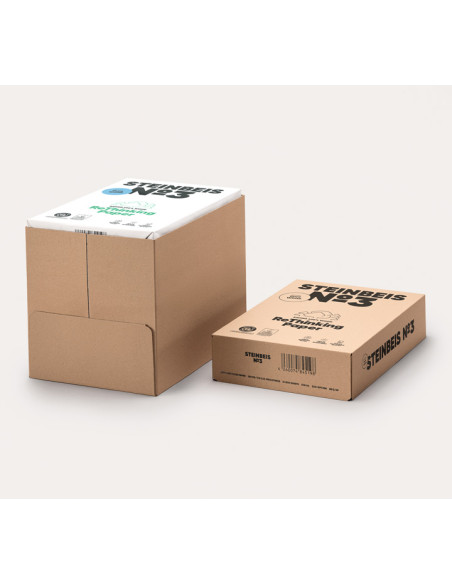 CAJA 5 PAQUETES 500h PAPEL STEINBEIS PUREWHITE A4