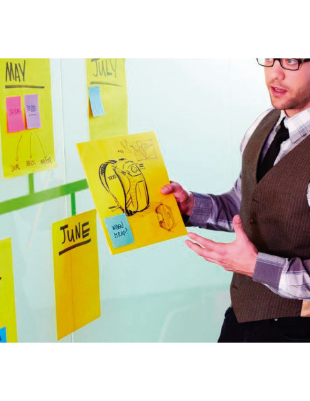 NOTAS EXTRA GRANDES POST-IT SUPER STICKY 279x279