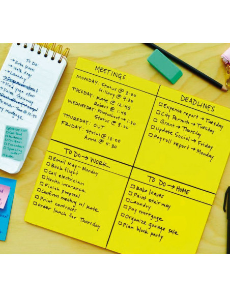 NOTAS EXTRA GRANDES POST-IT SUPER STICKY 279x279